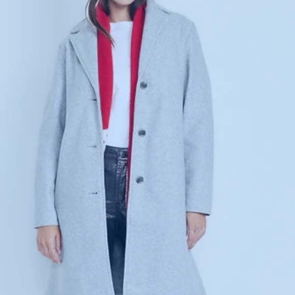 Old Navy relaxed car coat grey size medium - Picture 2 of 2